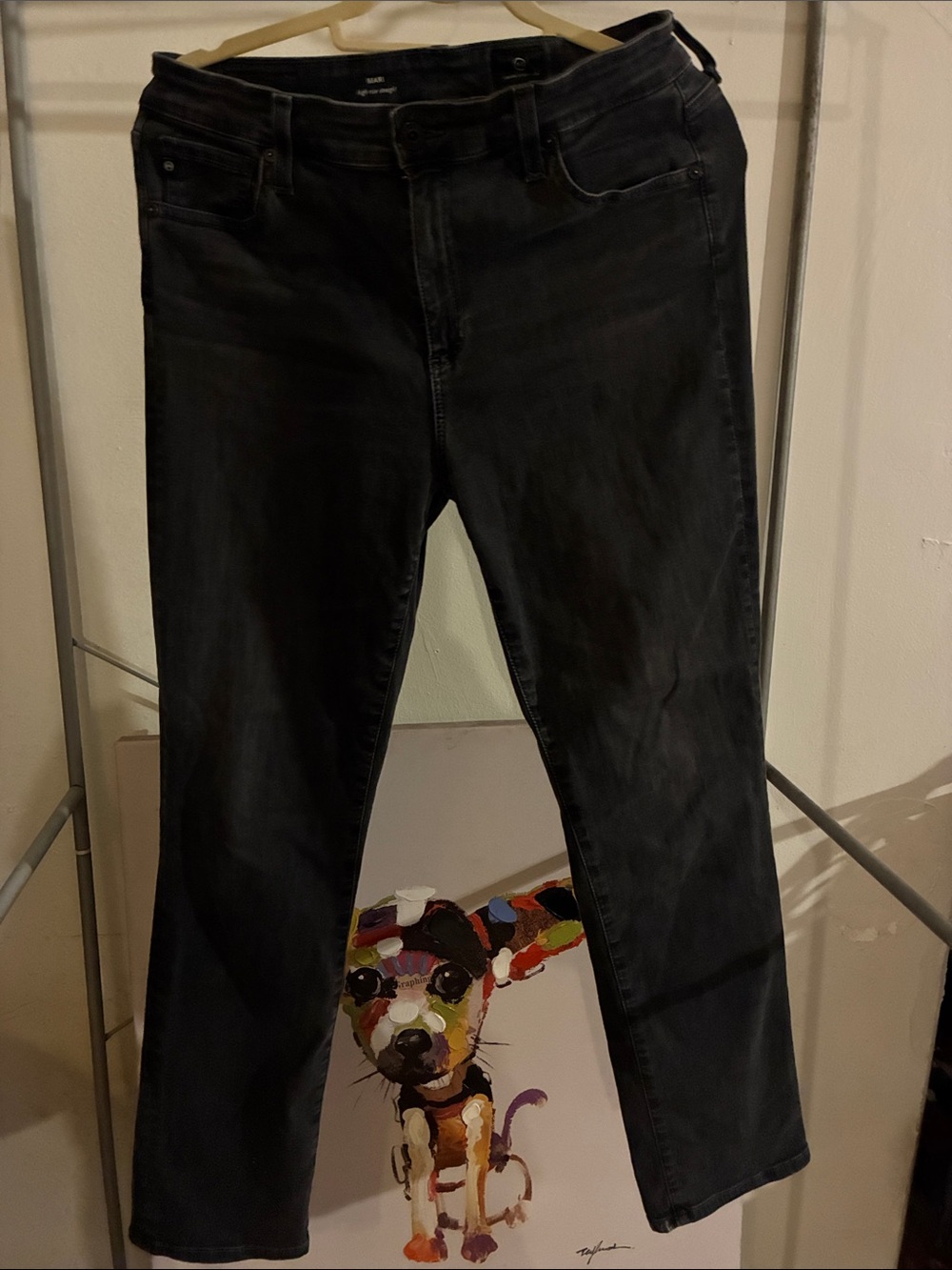 AG black stretch jeans